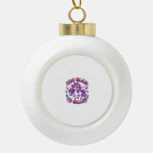 Boule En Céramique Licorne Trop Glamour pour Galoper Impression sur D