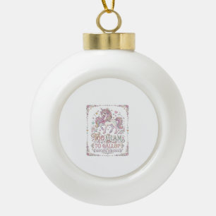 Boule En Céramique Licorne Trop Glamour pour Galoper Vêtements Adorab