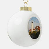 Boule En Céramique Lighthouse Portland Maine Ornament (Gauche)