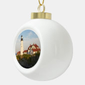 Boule En Céramique Lighthouse Portland Maine Ornament (Droite)