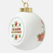 BOULE EN CÉRAMIQUE LIGNE DANSER ÉTOILES FANCY (Droite)