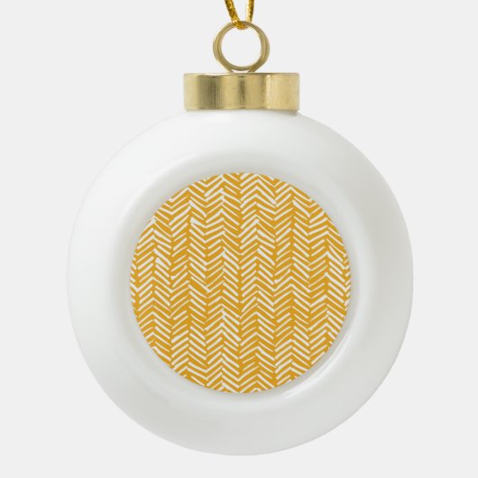 Boule En Céramique Lignes Abstraites dessinées à la main, texture hip (Devant)