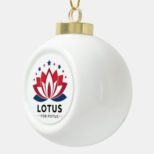 Boule En Céramique Lotus pour POTUS Kamala Harris 2024 (Droite)