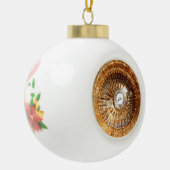 Boule En Céramique Lowrider Impala Wire Wheels Ornament de Noël (Gauche)