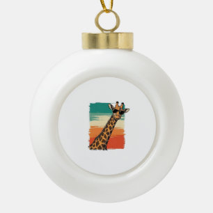 Boule En Céramique Lunettes de soleil de girafe cool T-shirt vintage