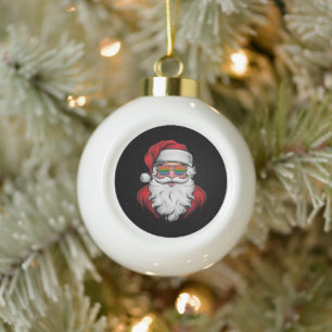 Boule En Céramique Lunettes de soleil de Noël Fierté de Noël Pyjama X
