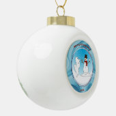 Boule En Céramique Magie Samoyée; L'ornement des Holiday Tree - La cé (Gauche)