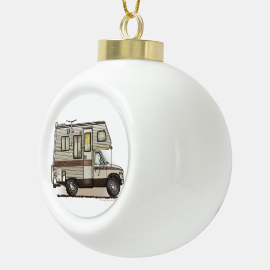 Boule En Céramique Magnets RV Camper Classe C (Droite)