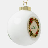 Boule En Céramique Mary Christmas Ornament – Personalized Keepsake (Gauche)