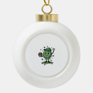 Boule En Céramique Mascotte de Slime de la Saint-Patrick T-Shirt Vint