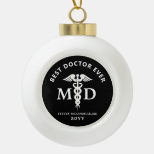Boule En Céramique Médecin Médicale personnalisé Noël professionnel