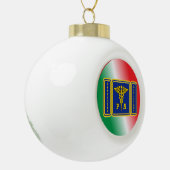 Boule En Céramique Médecins Assistant Caduceus Shield (Gauche)