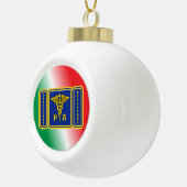 Boule En Céramique Médecins Assistant Caduceus Shield (Droite)