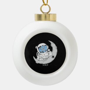 Boule En Céramique Mème de crypto XRP Cryptomonnaie Cute Astronaut Mo