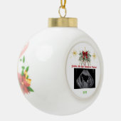 Boule En Céramique Merry Christmas Pregnancy Ultrasound Photo Grandma (Gauche)
