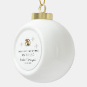 Boule En Céramique Moderne Notre Premier Noël Marié (Droite)