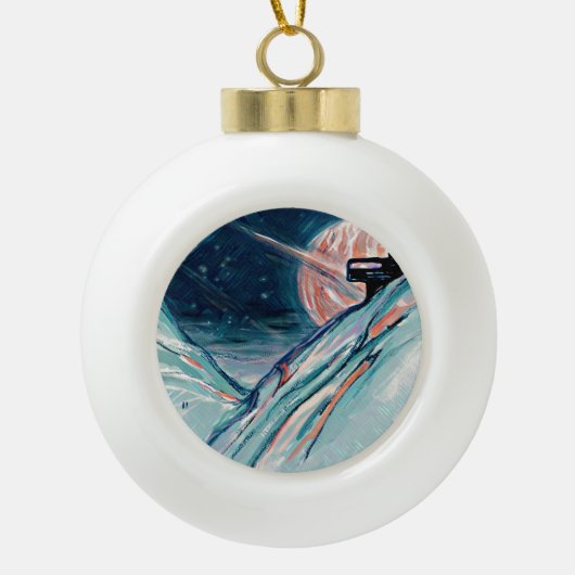 Boule En Céramique Mon futur chez soi dans l'espace (Devant)