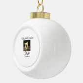 Boule En Céramique Mon premier Noël ajouter le nom de l'animal date a (Droite)