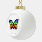 Boule En Céramique Monarque papillon arc-en-ciel (Droite)