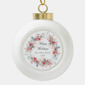 Boule En Céramique Monogramme photo classique des baies de vacances (Devant)