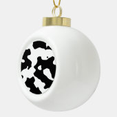Boule En Céramique Motif de vache noir et blanc (Droite)