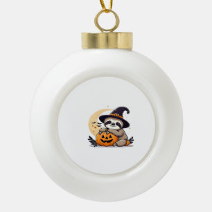 Boule En Céramique Motif Halloween de paresseux T-Shirt Classique Mig