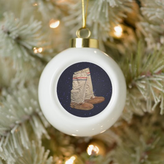 Boule En Céramique Mukluks de Noël (Arbre)