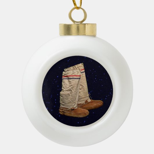 Boule En Céramique Mukluks de Noël (Devant)