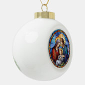 Boule En Céramique Nativité en verre tendu Noël (Gauche)