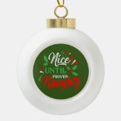 Boule En Céramique Naughty Christmas (Devant)