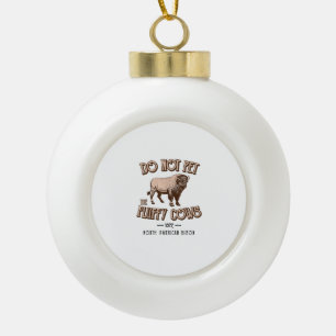 Boule En Céramique Ne pas familiariser avec les vaches de bouffée Ame