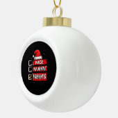 Boule En Céramique Nice Naughty Firefighter Christmas List (Droite)