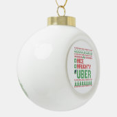 Boule En Céramique Nice Naughty Uber Funny Christmas Matching Cadeau (Gauche)