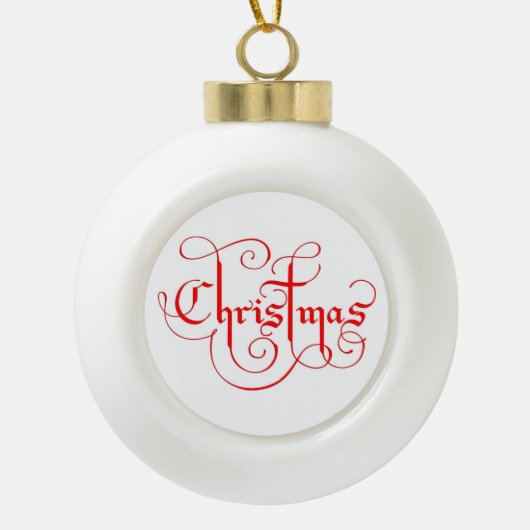 BOULE EN CÉRAMIQUE NOËL (Devant)