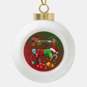 Boule En Céramique Noël (Devant)