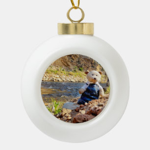 Boule En Céramique "Noël avec l'ornement en céramique de sel"