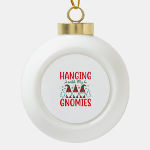 Boule En Céramique Noël avec mes gnomes Gnome de Noël