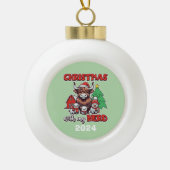 Boule En Céramique Noël avec mon troupeau (Devant)