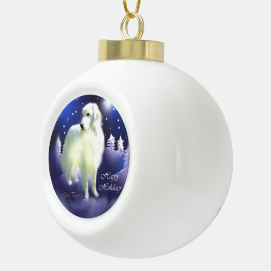 Boule En Céramique Noël des Grands Pyrénées (Droite)