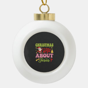 Boule En Céramique Noël est tout sur Jésus Rétro