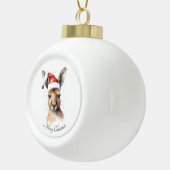Boule En Céramique Noël Kangaroo, personnalisable (Droite)