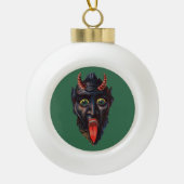 Boule En Céramique Noël Krampus (Devant)