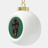 Boule En Céramique Noël Krampus (Droite)