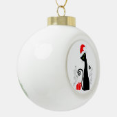 Boule En Céramique Noël moderne Kitty (Gauche)