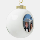 Boule En Céramique Noël Trump : Donald et Melania (Gauche)