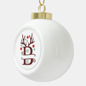 Boule En Céramique Nom de famille personnalisé "B" (Droite)