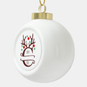 Boule En Céramique Nom de famille personnalisé "C" (Droite)