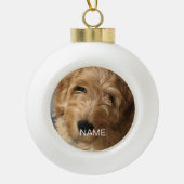 Boule En Céramique Nom de l'image photo personnalisée (Devant)