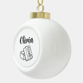 Boule En Céramique Nom ou monogramme du Mahjong (Droite)