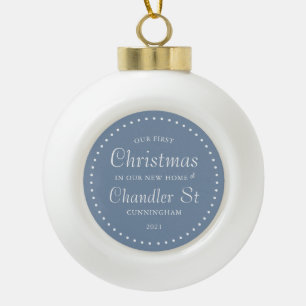 Boule En Céramique Notre premier Noël dans notre nouvelle maison Simp